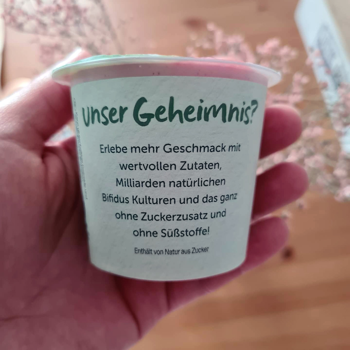 Activia Erdbeeren Himbeeren Datteln Joghurt