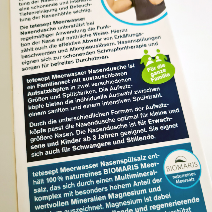 Tetesept Meerwasser Nasendusche