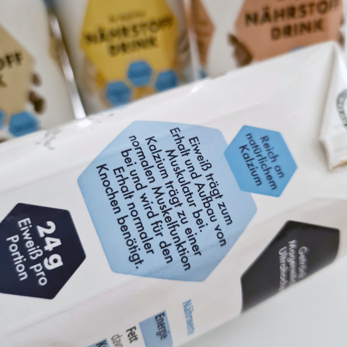 Baustein Gesundheit Nährstoff Drink Test