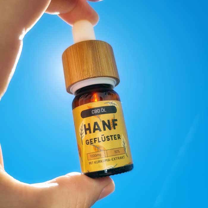 Hanfgeflüster CBD Öl 10% mit Kurkuma Extrakt