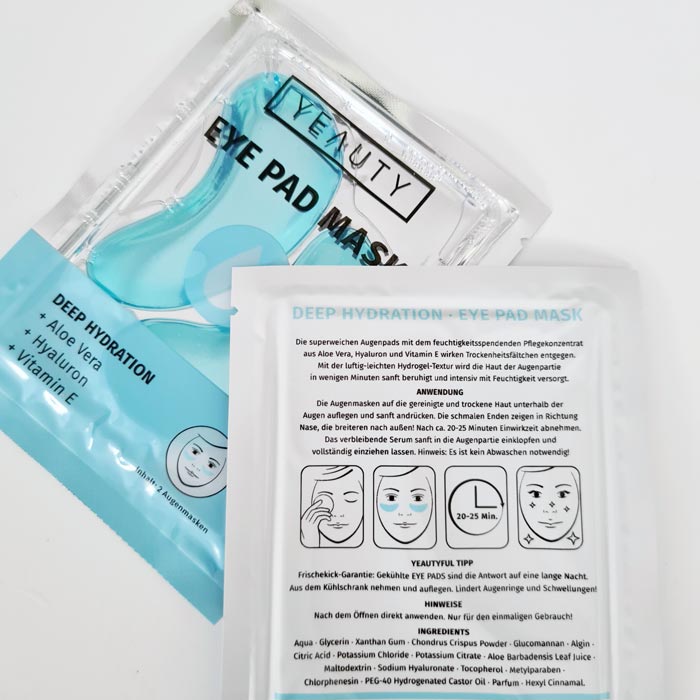 YEAUTY Eye Pad Mask Test
